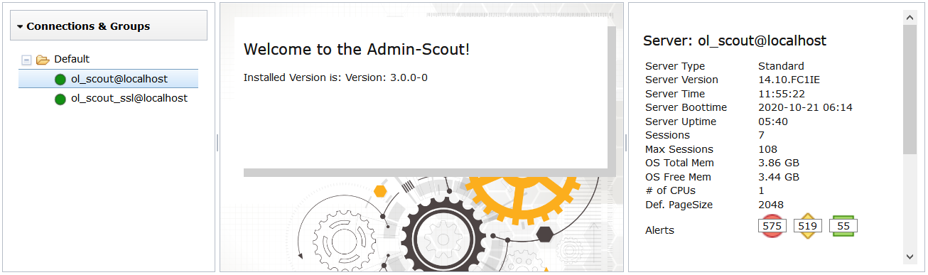 Admin-Scout for Informix - Startpage